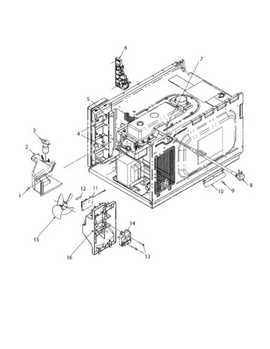 Vue éclatée 4 pour Four Á Microondes RCS 511 DSE_P2002406M 