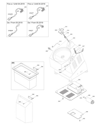 Vue éclatée 2 pour Coupe Legumes TV - TM  INOX - from 2018.08 