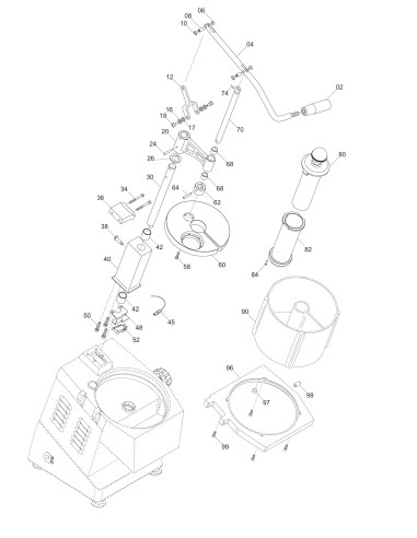 Vue éclatée 1 pour Coupe Legumes TV-TM MAXI - from 2014.06 