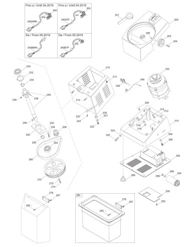 Vue éclatée 2 pour Coupe Legumes TV-TM MAXI - from 2014.06 