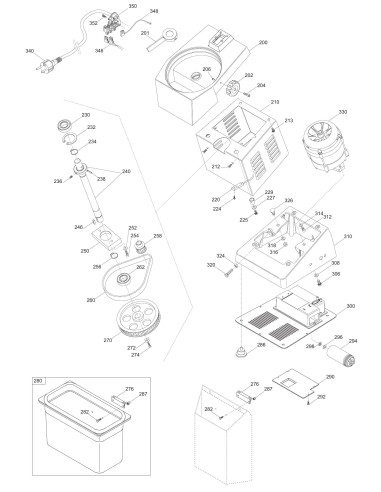 Vue éclatée 2 pour Coupe Legumes TV-TM MAXI - until 2014.05 