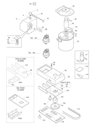 Vue éclatée 1 pour Cutter C9 VV CE 