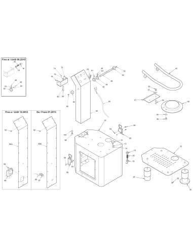 Vue éclatée 1 pour Eplucheuses PPR 10 2V CE 