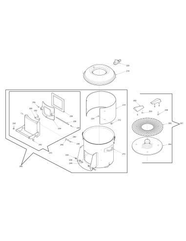 Vue éclatée 2 pour Eplucheuses PPR 10 2V CE 