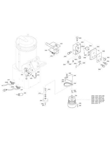 Vue éclatée 2 pour Lave - Moules PC 15 CE 