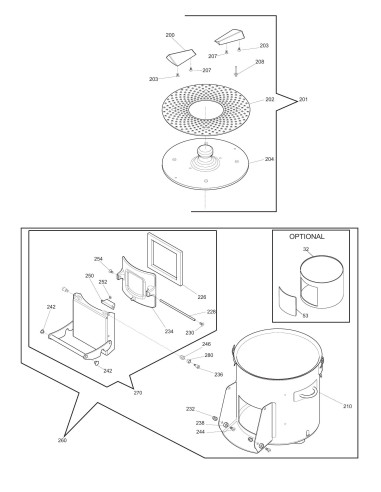 Vue éclatée 2 pour Lave - Moules PPR 20 E C 