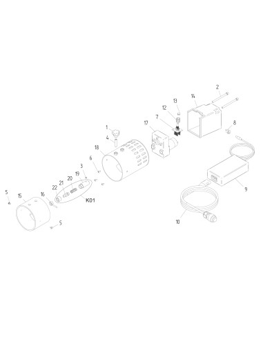 Vue éclatée 1 pour Machines A Pates APP. TAGLIAPASTA CIAOPASTA 5 EC 