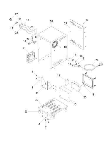 Vue éclatée 1 pour Machines A Pates CIAOPASTA 5 EL CE - from 2021.04.15 