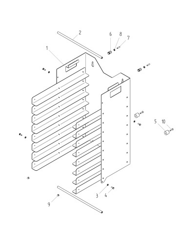 Vue éclatée 1 pour Machines A Pates RACK 