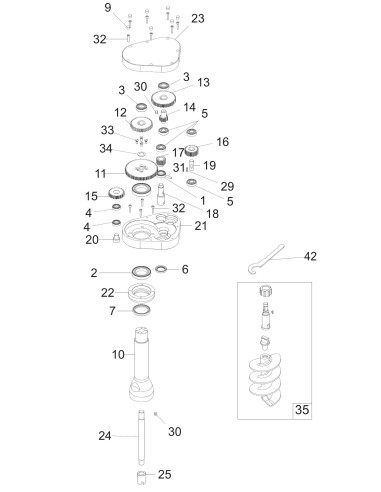 Vue éclatée 2 pour Machines A Pates PASTAJET EVO - from 2018.03 