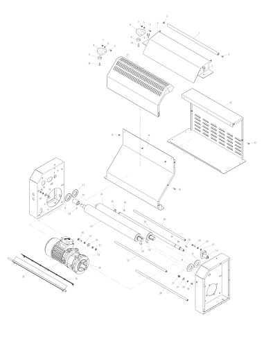 Vue éclatée 1 pour Machines A Pates TS 526 XP 