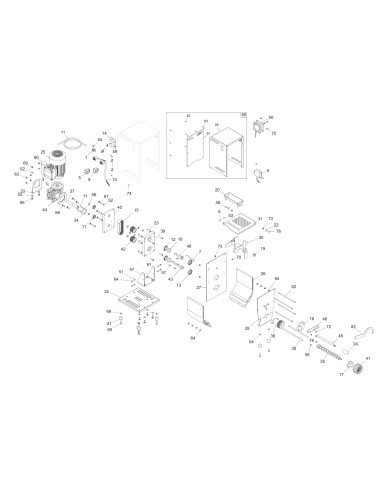 Vue éclatée 1 pour Machines A Pates 60Hz CIAOPASTA 2 TCE 220/60 