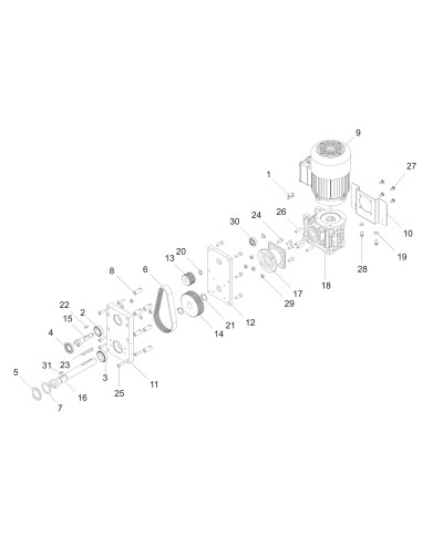 Vue éclatée 3 pour Machines A Pates 60Hz CIAOPASTA 5 EL TCE 110/60 - from 2018.03 