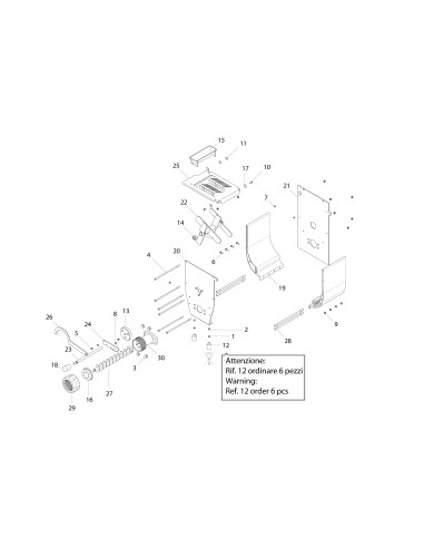 Vue éclatée 3 pour Machines A Pates 60Hz CIAOPASTA 5 EL TCE 110/60 - from 2021.01.12 