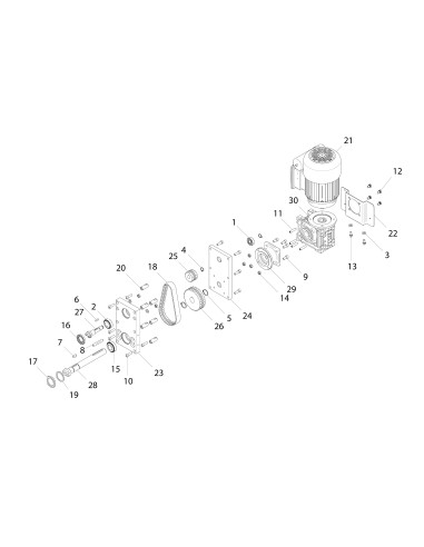 Vue éclatée 2 pour Machines A Pates 60Hz CIAOPASTA 5 EL TCE 110/60 - from 2021.04.15 