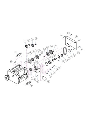 Vue éclatée 8 pour Machines A Pates 60Hz PASTAJET 110/60 