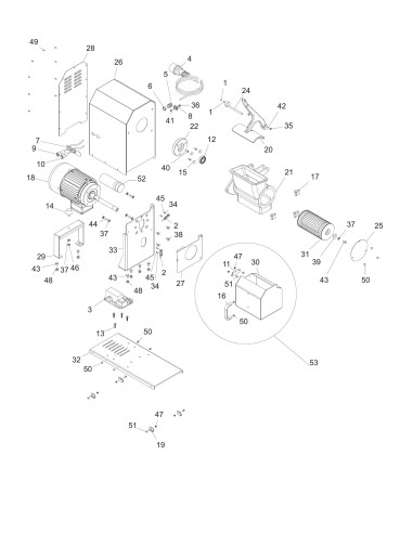 Vue éclatée 1 pour Rapes Fromage GTX HP 2 230/50/1 CE - from 2014.11 