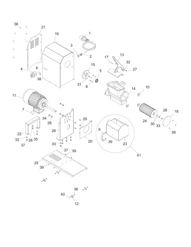 Vue éclatée 1 pour Rapes Fromage GTX HP 2 400/50/3 - from 2014.11 