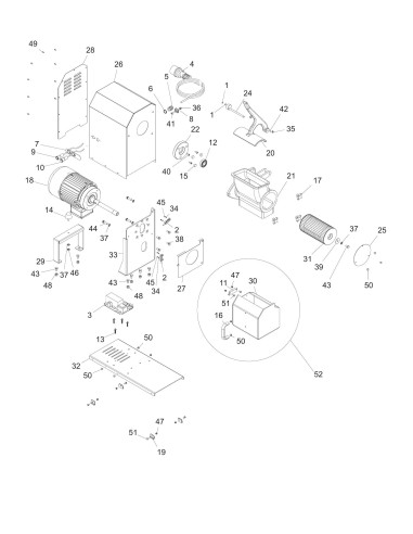 Vue éclatée 1 pour Rapes Fromage GTX HP 2 400/50/3 CE - from 2014.11 