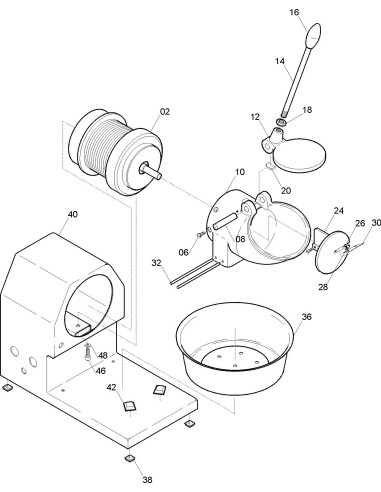 Vue éclatée 1 pour Broyeur A Glace TRG SX 