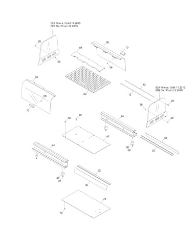 Vue éclatée 1 pour Vitrines Croissants VISION P1 