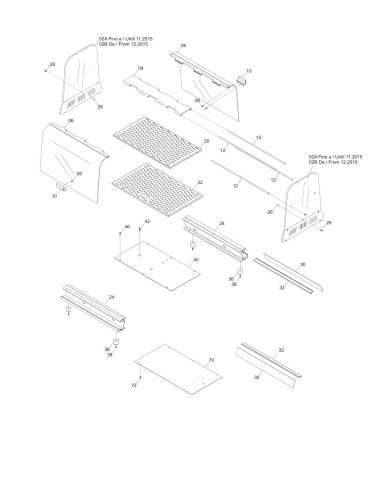 Vue éclatée 1 pour Vitrines Croissants VISION P2 