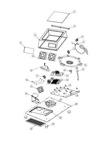 Vue éclatée 1 pour Grill Induction IH 50 