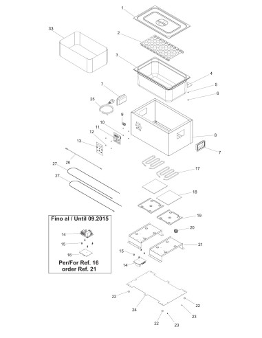 Vue éclatée 1 pour Softcooker SOFTCOOKER S 1/1 