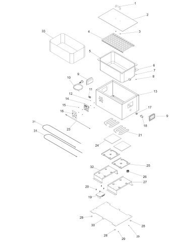 Vue éclatée 1 pour Softcooker SOFTCOOKER XP SR 1/1 