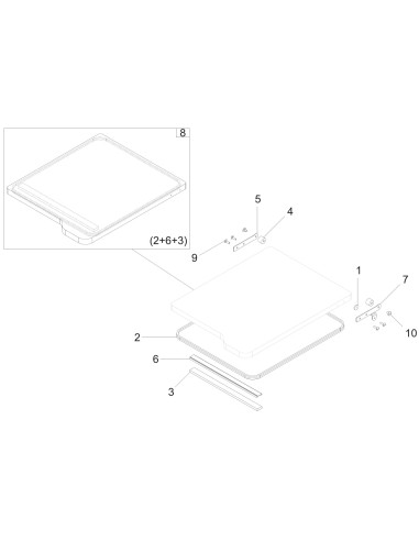 Vue éclatée 1 pour Machines Pour Sous Vide BABY SPACE 30 BX 