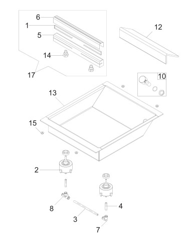 Vue éclatée 4 pour Machines Pour Sous Vide BABY SPACE 30 BX 