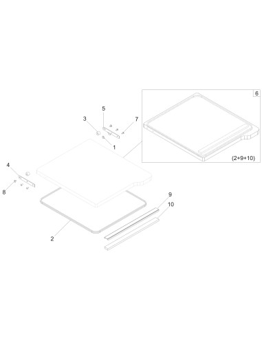 Vue éclatée 1 pour Machines Pour Sous Vide BABY SPACE 40 BX 