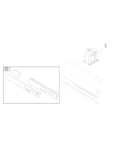 Vue éclatée 5 pour Machines Pour Sous Vide BABY SPACE TOUCH 30 BX 