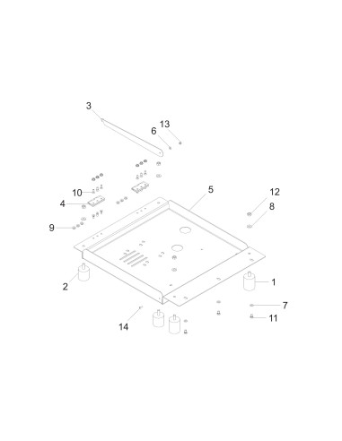 Vue éclatée 3 pour Machines Pour Sous Vide BABY SPACE TOUCH 40 BX 