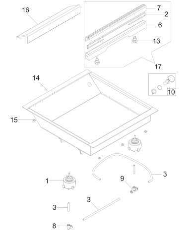 Vue éclatée 4 pour Machines Pour Sous Vide BABY SPACE TOUCH 40 BX 