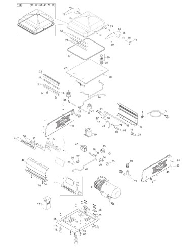 Vue éclatée 1 pour Machines Pour Sous Vide 30 BX P08 - from 2011.04.01 