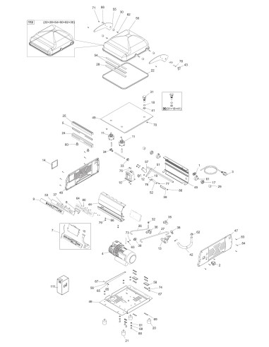 Vue éclatée 1 pour Machines Pour Sous Vide 30 BX P08 - from 2014.01.01 