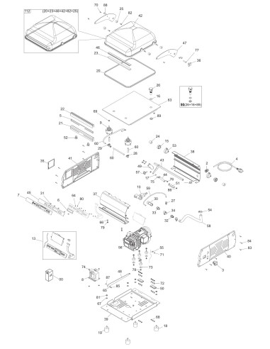 Vue éclatée 1 pour Machines Pour Sous Vide 30 DX P08 - until 2014.06.19 