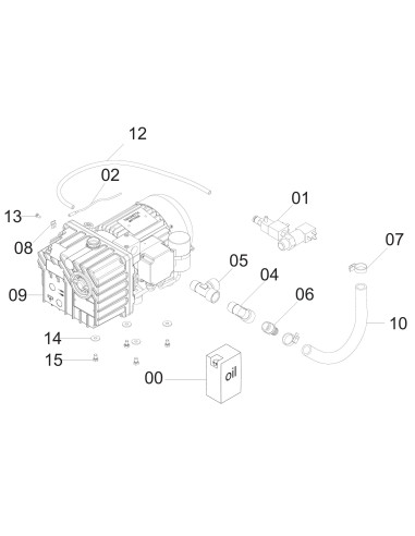 Vue éclatée 6 pour Machines Pour Sous Vide 30 EASY DX P12 