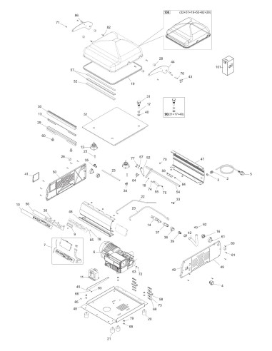 Vue éclatée 1 pour Machines Pour Sous Vide 40 BX - until 2014.06.19 