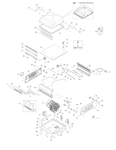 Vue éclatée 1 pour Machines Pour Sous Vide 40 DX - until 2014.06.19 