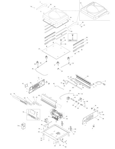 Vue éclatée 1 pour Machines Pour Sous Vide 50 BX2 - until 2014.06.19 