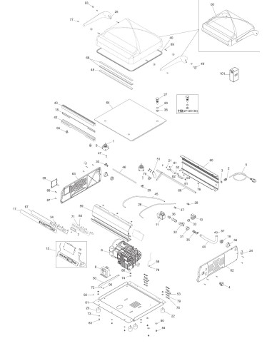 Vue éclatée 1 pour Machines Pour Sous Vide 50 DX - until 2014.06.19 