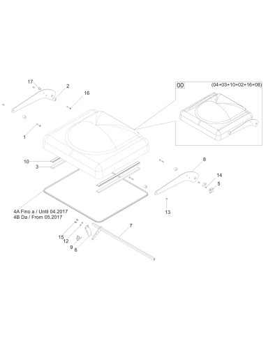 Vue éclatée 1 pour Machines Pour Sous Vide 50 DX2 - from 2014.06.20 