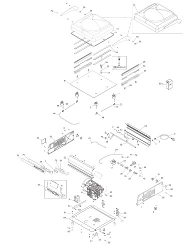 Vue éclatée 1 pour Machines Pour Sous Vide 50 DX2 - until 2014.06.19 