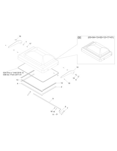 Vue éclatée 1 pour Machines Pour Sous Vide 70 BX3 