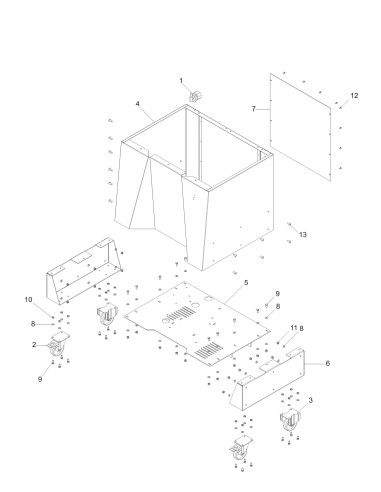 Vue éclatée 3 pour Machines Pour Sous Vide 70 BX3 P 