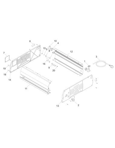 Vue éclatée 2 pour Machines Pour Sous Vide NeXt 50 DX DB 