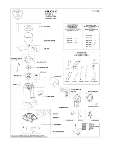 Pièces détachées EUREKA HELIOS-80 (202202-) Annee 202202- 