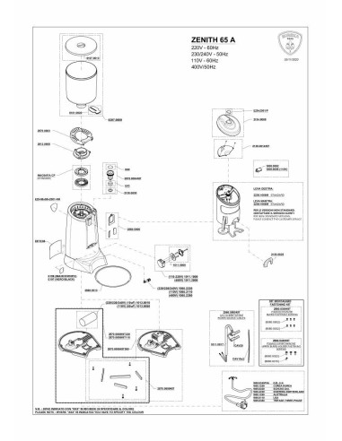 Pièces détachées EUREKA ZENITH-65-A-HS (202011-) Annee 202011- 